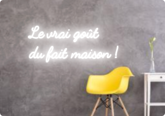 Custom text: Le vrai goût 
du fait maison !